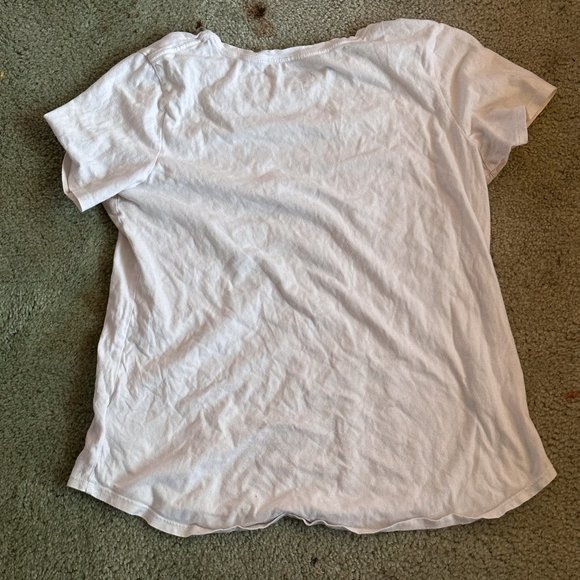 t - shirt, white, gold pineapple, size medium, old navy - Picture 3 of 3